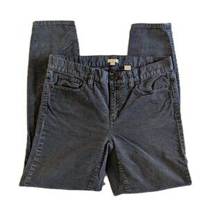 J.Crew Women's Gray Slim Straight Stretch Corduroy Pants.  Size 27